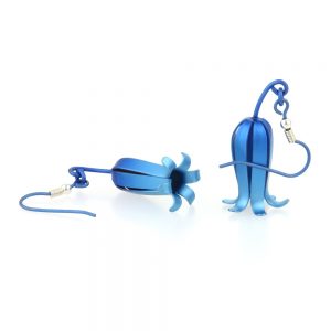 titanium bluebell earrings