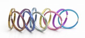 ti2 titanium large flat hoop earrings