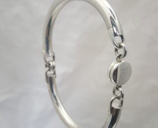 Chunky Solid Silver Bracelet