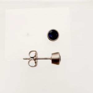 Titanium and Iolite Studs