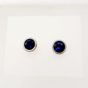 Titanium and Iolite Studs