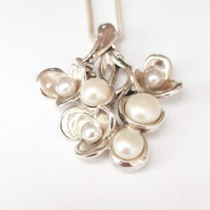 Hagit Gorali Flower Pearl Pendant
